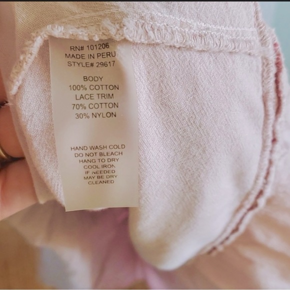 Soft Surroundings Genevieve Embroidered Dusty Rose Bohemian Midi Dress Sz Large - Picture 6 of 7